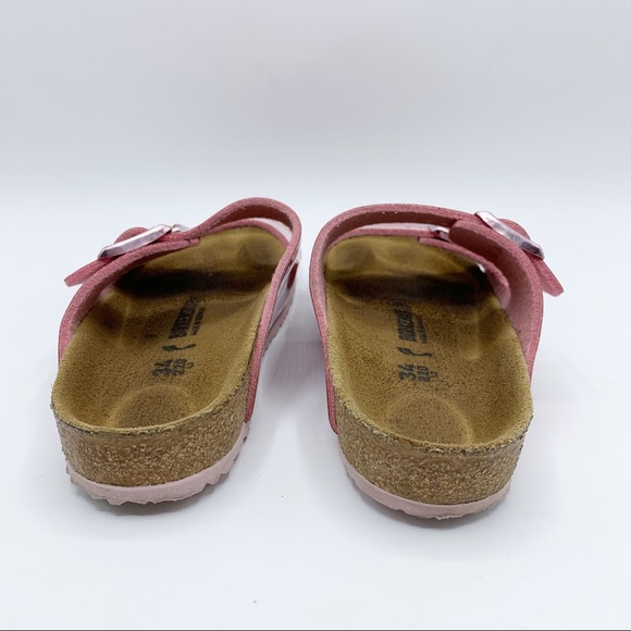 Birkenstock Girls Pink Glitter Two Buckle Strap Sandals 34 - Picture 6 of 13